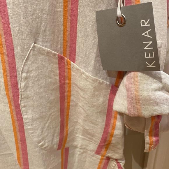 Kenar striped linen/viscose blouse - Picture 2 of 4